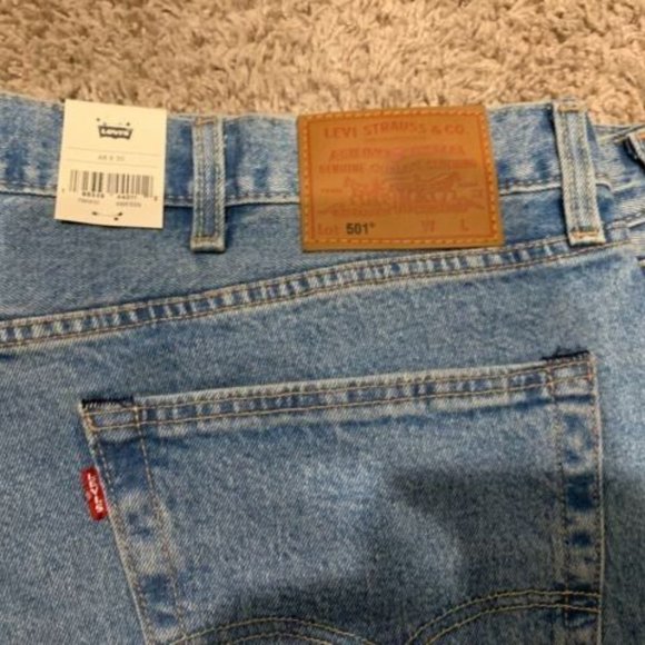Levi's Premium 501 Jeans Blue W\ Stretch Big &Tall Men's Sizes NWT RT$98 0133 - Picture 4 of 8